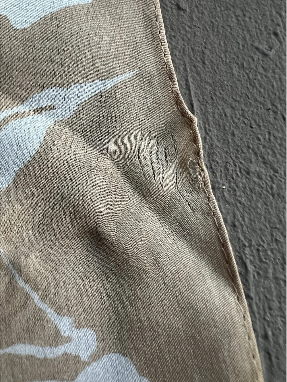 Vince Camuto Silk Rectangle/Oblong Scarf, Large Floral Cream Black 70”X17”